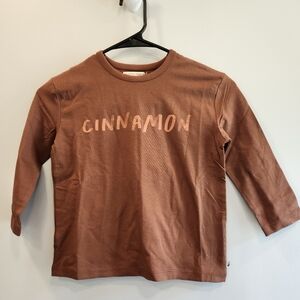 The Sunday Collective Cinnamon Long Sleeve Tee 4Y